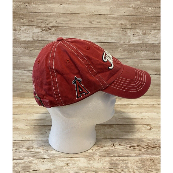 Titleist Los Angeles Angels Hat Mens Red OSFA White Stitching MLB Team Cap - Picture 5 of 8